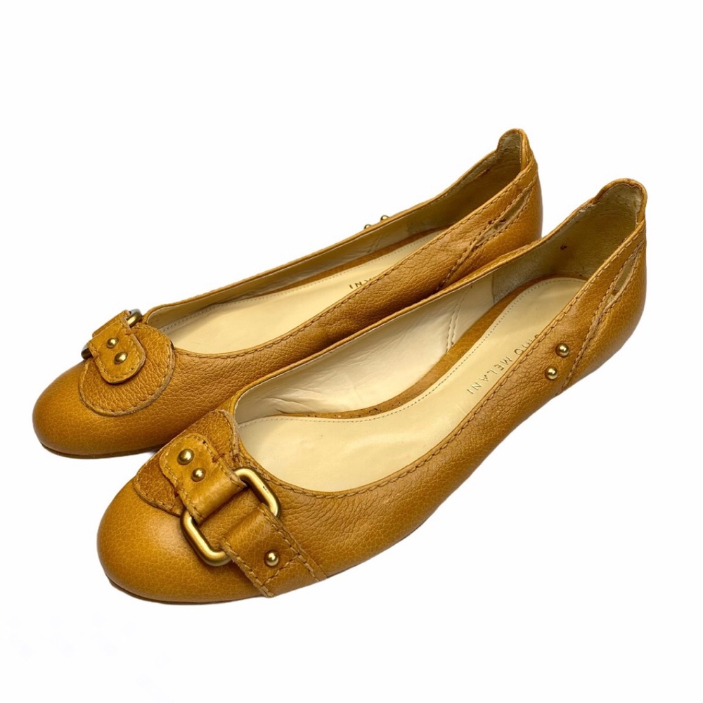 Antonio Melani Aliza Brown Leather Flats 7M